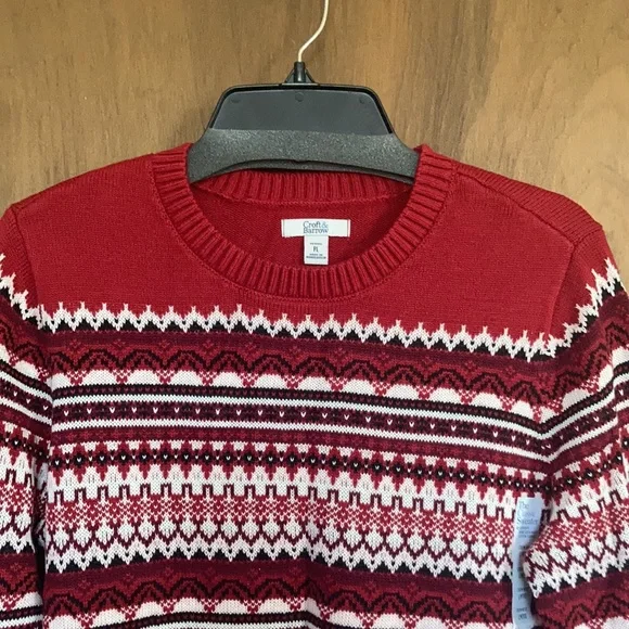 Relist 2/21 ❌ Croft & barrow classic crewneck fair isle sweater LP - Picture 5 of 16